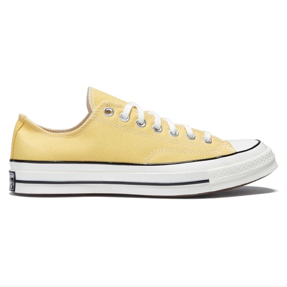 Converse | Unisex Light Yellow Low-Top Lace Up Classic All Star Sneakers, M5 W8 - Picture 16 of 16